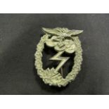 German Luftwaffe ground assault badge, zinc finish, VF