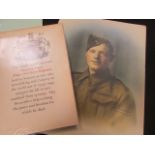 Lowestoft interest WW2 Memorial Scroll and photograph to 3711206 Pte A.Nixon KORR who was Killed