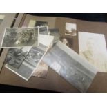 WW1 Nurses photo album, pages one headed '1916 Norwich', with dates through to 1919. The album has