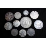 World Silver Coins (11) 18th to 20thC assortment.