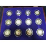 Alderney/Guernsey/Jersey "Coronation Anniversary" set 2003. A 12 coin collection of Silver Proof