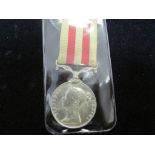 Indian Mutiny Medal, no bar, named Wm Atherton 4th Regt Foot No3007 (3507 on Roll). Naming rubbed