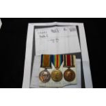 BWM & Victory Medal + GVI Special Constabulary Medal to 276838 Pte Walter C. Hawes Durham L.I. VF (