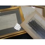 WW2 F & G group of 4 medals with MID oak leaf, framed MID certificates group photo all relating to