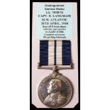 Distinguished Service Medal: An extremely rare D.S.M. awarded to Captain Richard Langmaid Mercantile