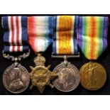 Military Medal: MM. Geo V to 240209 A/Cpl. E. Lee 1/5th Bn. Norfolk Regt, 1914/15 Trio 2056 L.Cpl/ A