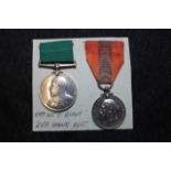 Volunteer LSGC Medal EDVII and GV Imperial Service Medal to 547 Serjt Thomas Buxey 2nd V.B.Hamp