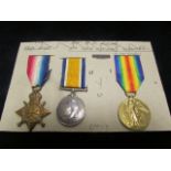 1915 Star, BWM & South African Victory Medal to Pte J McKellar 8th Infantry. GVF (3)