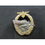 German Kriegsmarine E-Boat badge with peekhaus maker marks, GVF