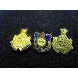 South Wales Borderers old Sweetheart Badges all different (3)