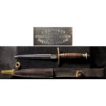 A scarce and sought after copy of the iconic Case V-42 WW2 dagger made exclusively for the 1st