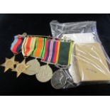 Dunkirk Veterans Group: 1939/45 Star, Africa Star, Defence & War Medals, Territorial Efficiency