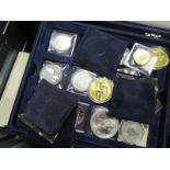 Large collection of silver proof/BU issues along with mixed coins / sets etc. in two stacker