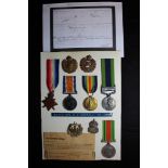 1915 Star Trio and India General Service Medal with Afghanistan NWF 1919 clasp, and Defence Medal to