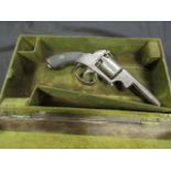 19th Century percussion five cylinder pocket revolver English made comes in original 19th century