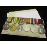 BWM & Victory Medal (14904 Bmr H O Goldthorpe RA), 1935 Jubilee Medal with named Certificate '