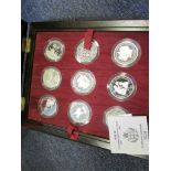 Queen Elizabeth II 40th Anniversary Coronation Crown Collection an 18 coin set Silver Proof crown