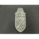 German Narvik 1940 battle shield no backing plate two pins missing