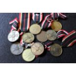 German WW2 Merit Medals (x10)
