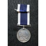 Royal Naval LSGC Medal GV to 222700 H J D Morley, Yeo, Sigs HMS Actaeon. Polished Fine