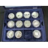 USA (35) commemorative proof and BU silver dollars 1970s-1990s, in a Westminster case with some