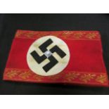 German Political NSDAP Leaders armband, some wear to gilding, with pip on swastika, VF