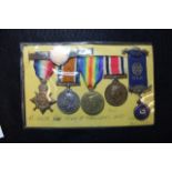 1914 Star Trio, GVI Special Constabulary Medal and silver Buffalo Medal to T2/12671 Dvr John T.