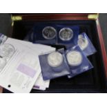 British Commonwealth Silver Proofs (6) from the Queen Mother 80th Birthday Collection 2006, in a