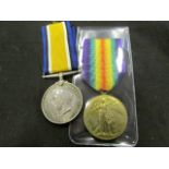 BWM & Victory pair 10354 Pte A.H.Rome A.C.C (Cyclist Corps) MIC shows pair only, GVF