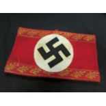 Nazi German Political NSDAP Leaders armband, some wear to gilding, VF