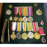 Group to 34334 Spr James Newport RE. Medals 1915 Star Trio, Defence Medal, GVI Special