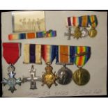 Captain Joseph Bastable Harris 7th South Wales Borderers. Medals mounted as worn Military Cross