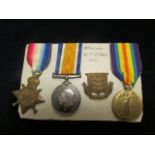 1915 Star Trio to 014244 Pte T R Cross A.O.C. GVF (3)