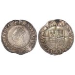 Elizabeth I silver shilling, Second Issue [1560-1561], mm. Cross-crosslet, Spink 2555, light