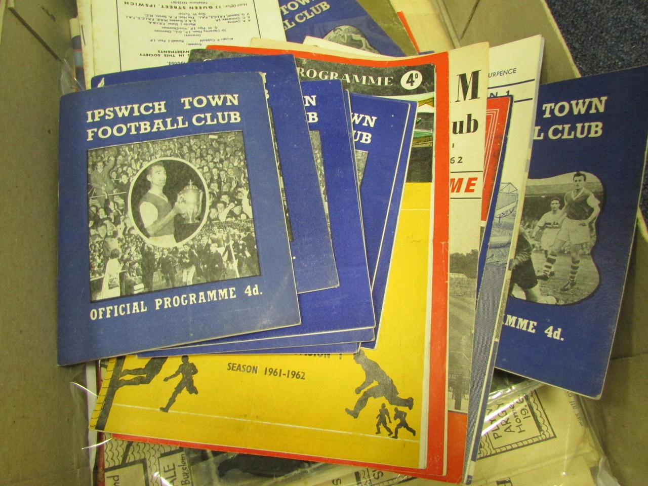 Football - Ipswich selection including programmes from early 1960's, various newspapers and Top Team