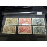 GB - GV Seahorses SG415a/6/7, and SG450/2, high value sets fine used, cat £575 (6)