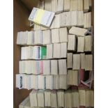 Box containing approx 75 complete sets of cigarette cards, issuers include Players, Wills, Gallaher,