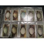 Album containing 16 complete sets of Ogden cards, sets include British Birds & their Eggs, British