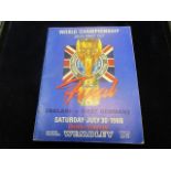 Football - 1966 Would Cup Final programme England v West Germany 30th July 1966 plus Final Ticket (