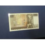 Bank of England presentation album C109 Kentfield, £10 B360 serial KR30 722550 & £50 B361 serial E30