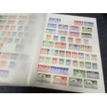 GB - collection in red stockbook, mint and unmounted mint, GVI to early 1970's, many blocks noted to