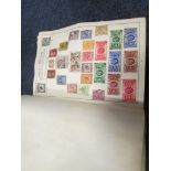 Movaleaf stamps album packed with World stamps, tidy lot, unpicked (qty)