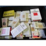 Box containing approx 68 apparently complete sets of cards in packets & wrappers, sets include