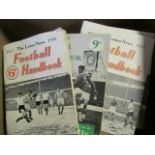 Football - The Luton News Football Handbooks 1950/51, 1951/52 x2, 1952/53x2 , 1953/54, 1954/55,