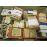 A & BC Gum, box containing quantity of part sets, including Football Quiz 1-49 (full set + odds),