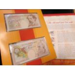 Bank of England limited edition presentation pack C157, 2000 Lowther £10 pair, last Dickens &