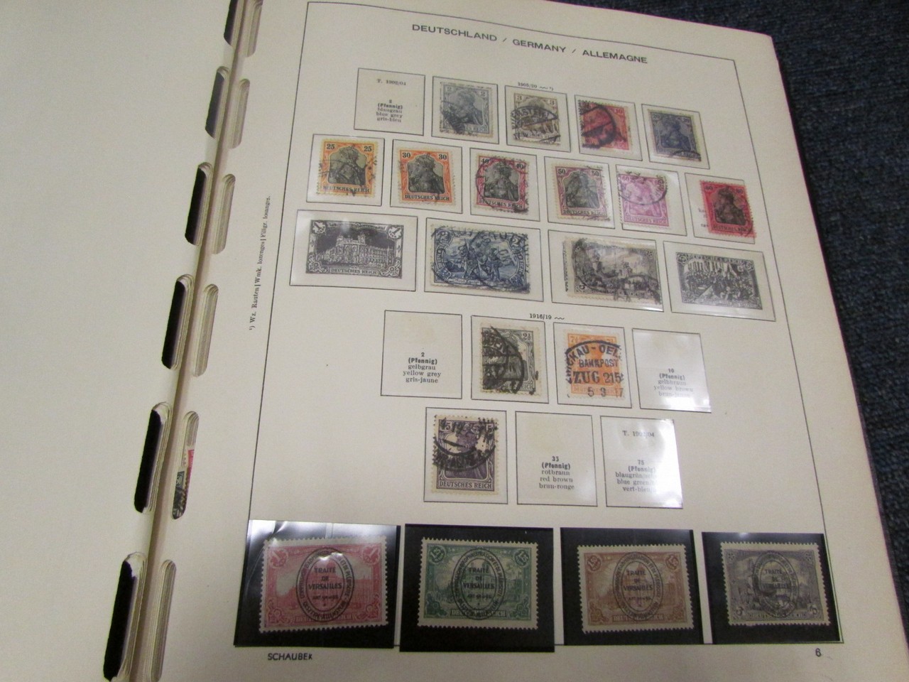 Germany collection housed in special Schaubek Album with material from c1872 to c1944. MM and Fine