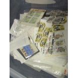 Plastic Tub of British Commonwealth sorted into packets, mainly unmounted mint blocks (qty)