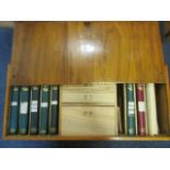 Exquisite wooden cabinet (bespoke) housing original collection mainly British Commonwealth QV to GV1