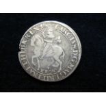 Charles I silver halfcrown, York Mint, mm. Lion, Class 7, Horses tail between its legs, reverse
